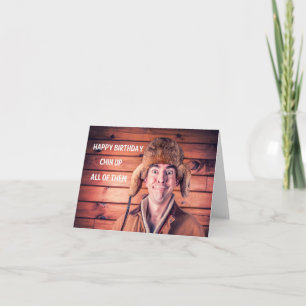 Carte Joyeux Anniversaire Chin Up Funny Insulny Card