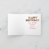 Carte Joyeux anniversaire Chinchilla (Intérieur)