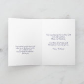 Carte Joyeux Anniversaire Christian Card Chat (Intérieur)