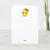Carte Joyeux Anniversaire Citron T'es Le Zeste (Dos)