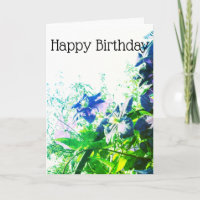 *~* Joyeux anniversaire Clematis Blue Flower Perso