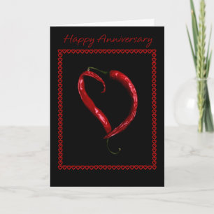 Carte Joyeux Anniversaire Cœur Piment
