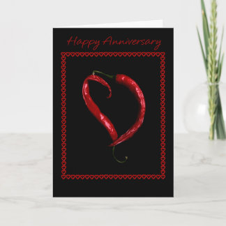 Carte Joyeux Anniversaire Cœur Piment