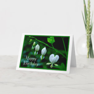 Carte Joyeux Anniversaire Coeurs blancs