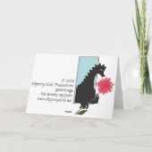 Carte joyeux anniversaire, coeurs de petit gâteau (Dos)