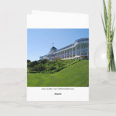 Carte Joyeux anniversaire, collage d'île de Mackinac (Dos)