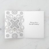 Carte Joyeux Anniversaire Coloration Adulte (Intérieur)