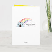 Carte Joyeux anniversaire coloré Boston Terrier (Dos)