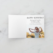 Carte Joyeux anniversaire coloré papa photo (Intérieur)