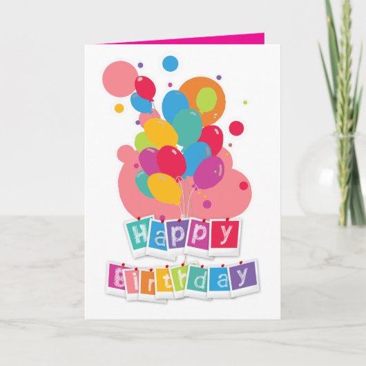 Carte Joyeux Anniversaire – Conception de Célébration Jo (Devant)