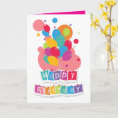 Carte Joyeux Anniversaire – Conception de Célébration Jo (Fleur jaune)