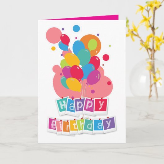 Carte Joyeux Anniversaire – Conception de Célébration Jo (Fleur jaune)