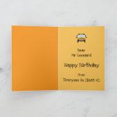 Carte Joyeux Anniversaire Conducteur de bus de l'école m (Intérieur)