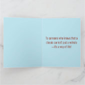 Carte Joyeux Anniversaire Cool Voiture Classique Anniver (Intérieur)