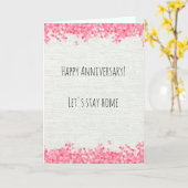 Carte Joyeux anniversaire Corona Virus Quarantine (Fleur jaune)