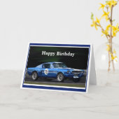 Carte Joyeux Anniversaire Coureur #15 (Fleur jaune)