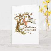 Carte Joyeux anniversaire, cousin (Fleur jaune)