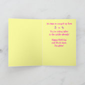 Carte Joyeux Anniversaire, Cowgirl pour fille (Intérieur)