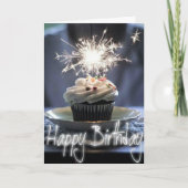 Carte Joyeux anniversaire - Cupcake (Devant)