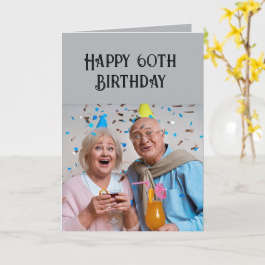 Carte Joyeux anniversaire Custom Age C'est confortable (Fleur jaune)