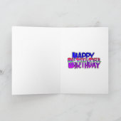 Carte Joyeux anniversaire | Cute boucles Pop Art (Intérieur)