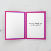 Carte Joyeux anniversaire Cute Kitty Cat Girl'anniversai (Intérieur)