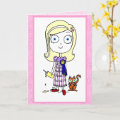 Carte Joyeux Anniversaire, Cutie-Pie ! (Fleur jaune)