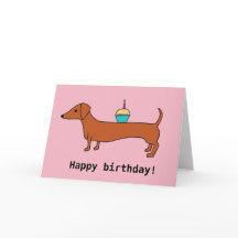 Joyeux anniversaire Dachshund