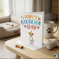Joyeux anniversaire d'adoption de chien Cute Gotch