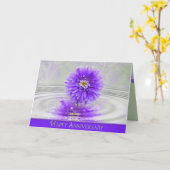 Carte Joyeux anniversaire Dahlia (Fleur jaune)