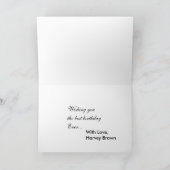 Carte Joyeux anniversaire d'Airedale (Intérieur)