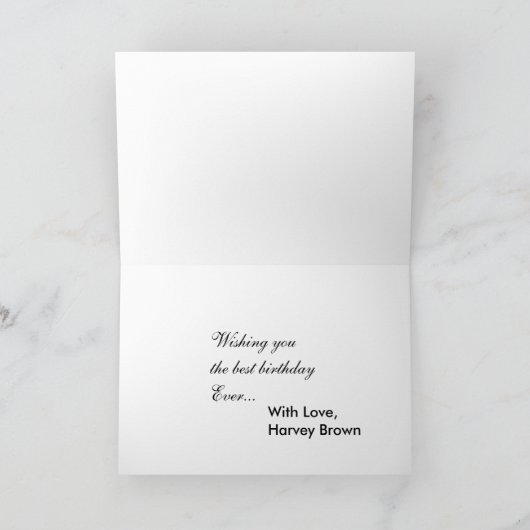 Carte Joyeux anniversaire d'Airedale (Intérieur)