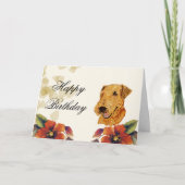 Carte Joyeux anniversaire d'Airedale (Devant)