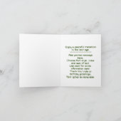 Carte Joyeux Anniversaire d'Alien Pacifique (Intérieur)