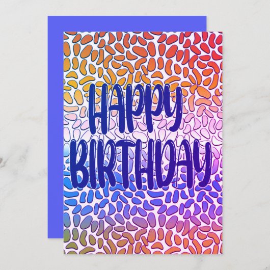 Carte Joyeux anniversaire d'amour ! (Devant / Derrière)