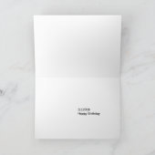 Carte Joyeux anniversaire, dans le Cantonese et anglais, (Intérieur)