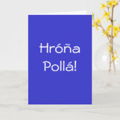 CARTE JOYEUX ANNIVERSAIRE DANS LE GREC ! (Fleur jaune)