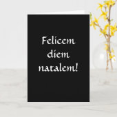 Carte Joyeux anniversaire… dans le latin ! (Fleur jaune)