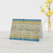 Carte Joyeux anniversaire dans le Russe (Fleur jaune)