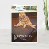 Carte Joyeux anniversaire dans les années de chats (Dos)