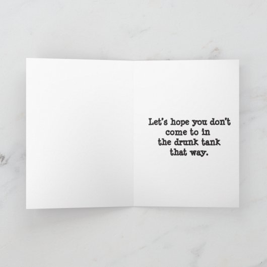 Carte Joyeux anniversaire dans l'étable (Intérieur)