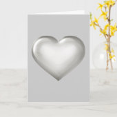 Carte Joyeux anniversaire d'argent (Fleur jaune)