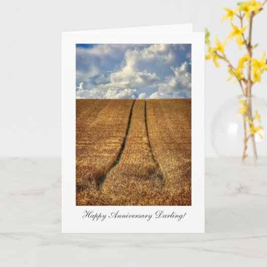 Carte Joyeux anniversaire Darling (Fleur jaune)