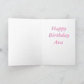 Carte Joyeux Anniversaire de ava (Intérieur)