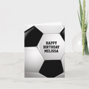 Carte Joyeux anniversaire de ballon de football
