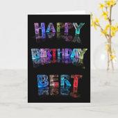 Carte Joyeux anniversaire de Bert Card (Fleur jaune)
