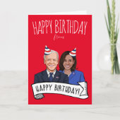 Carte Joyeux Anniversaire De Biden Harris (Devant)