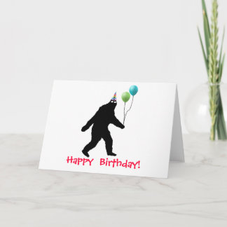 Carte Joyeux anniversaire de Bigfoot !