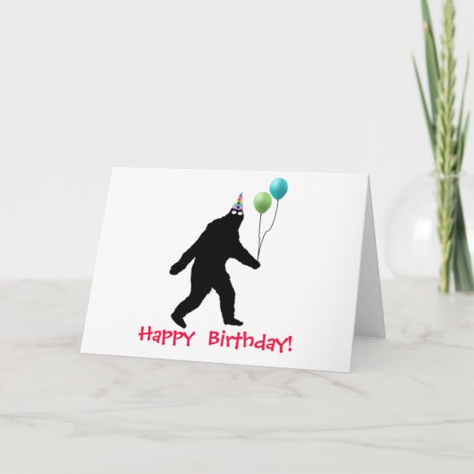 Carte Joyeux anniversaire de Bigfoot ! (Devant)
