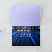 Carte Joyeux anniversaire de bowling (Intérieur)